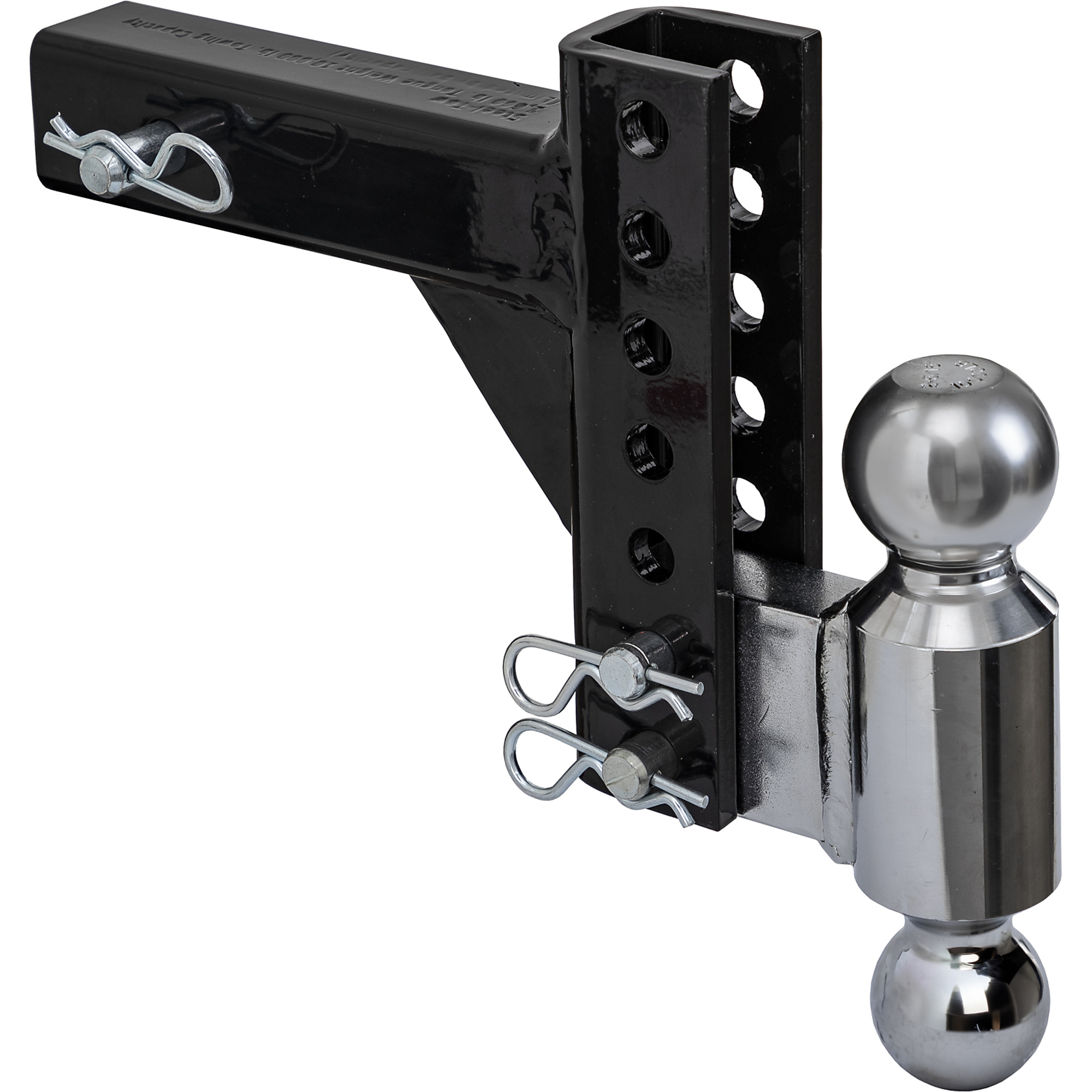 Buyers Products, Adjustable Dual Ball Hitch with 2in. Shank, Gross Towing Weight Multiple lb, Ball Diameter Multiple in, Class Rating N/A, Model# 1802600